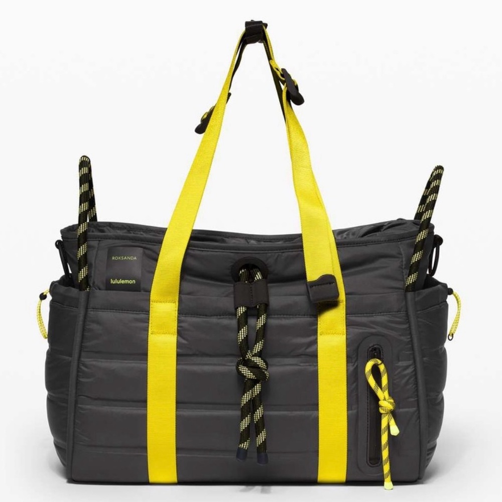 NWT Lululemon Face Forward Duffel lululemon x Roksanda Black Yellow Tech Tote